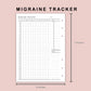 B6 Inserts - Migraine Tracker