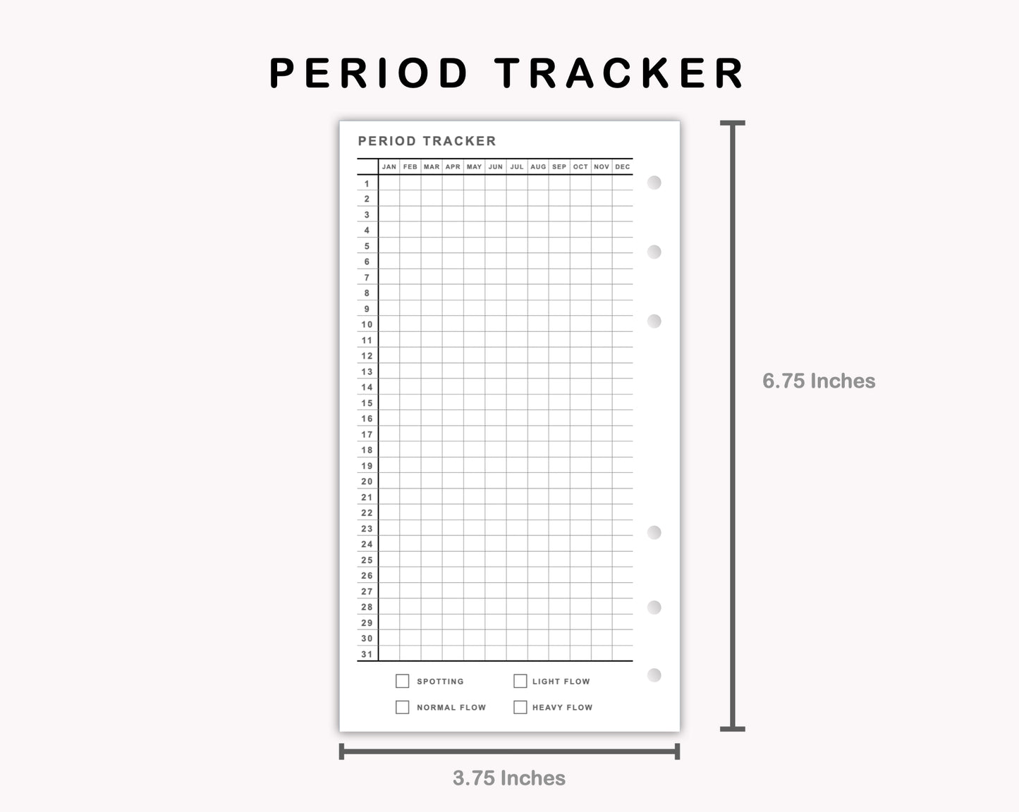 Personal Inserts - Period Tracker