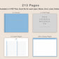 Digital Bullet Journal 200 Pages - Landscape - Pastel