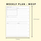 Classic HP Inserts - Weekly Plan - WO2P - with Calendar