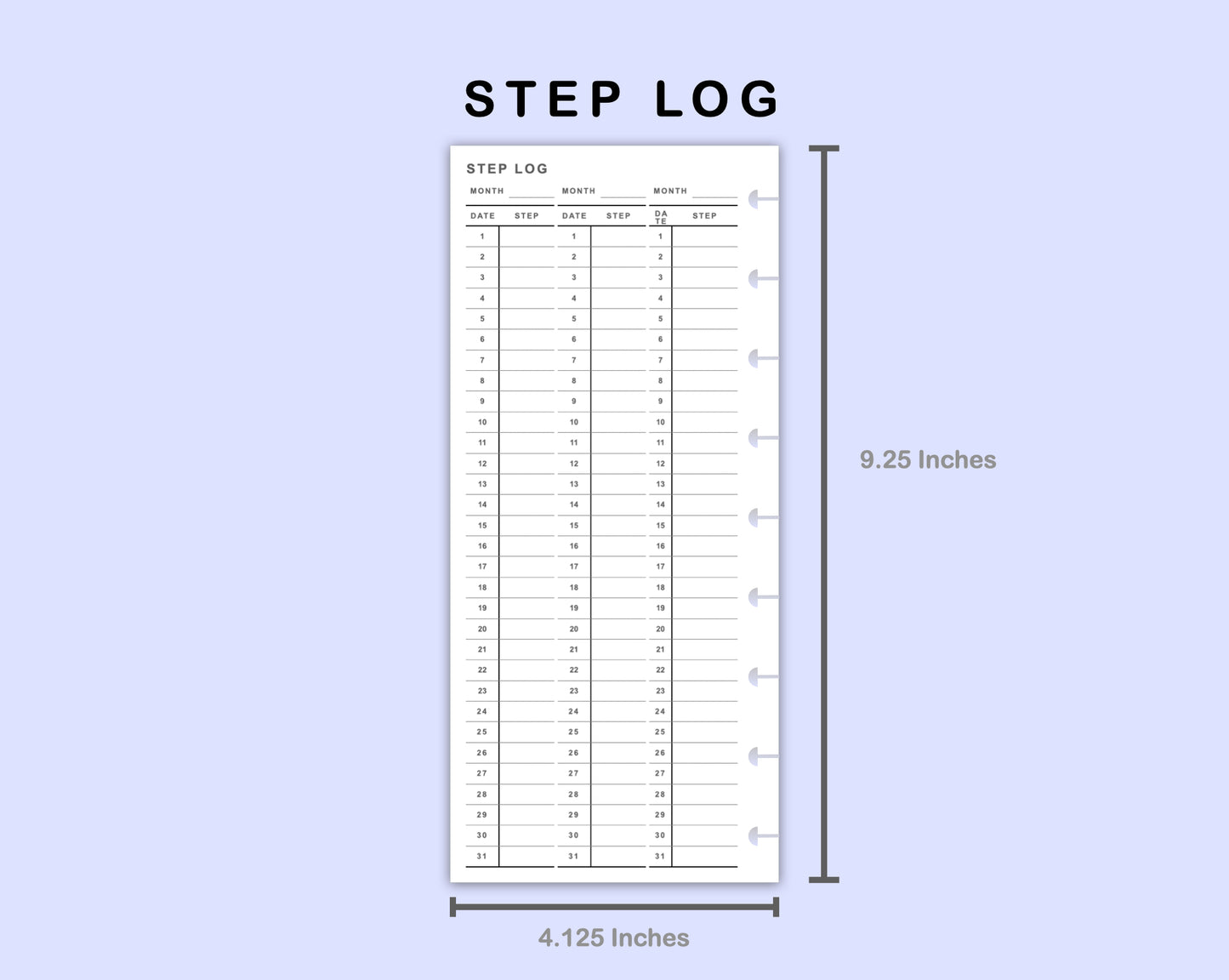 Skinny Classic HP Inserts - Step Log