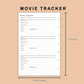Mini Happy Planner Inserts - Movie Tracker