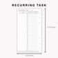 Personal Inserts - Recurring Task