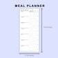 Skinny Classic HP Inserts - Meal Planner with Grocery List