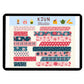 Digital Washi Tape - Blue Pink Floral