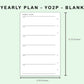FC Compact Inserts - Yearly Plan - YO2P - Blank
