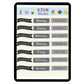 Digital Sticker - Days of the week in monochrome theme