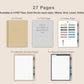 Digital Bullet Journal - 12 Months - Portrait - Muted
