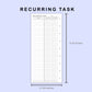 Skinny Classic HP Inserts - Recurring Task