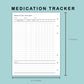 B6 Wide Inserts - Medication Tracker