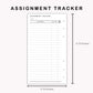 Personal Inserts - Assignment Tracker