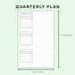 FC Compact Inserts - Quarterly Plan with Calendar