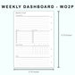 Personal Wide Inserts - Weekly Dashboard