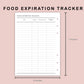 B6 Inserts - Food Expiration Tracker