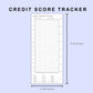 Skinny Classic HP Inserts - Credit Score Tracker