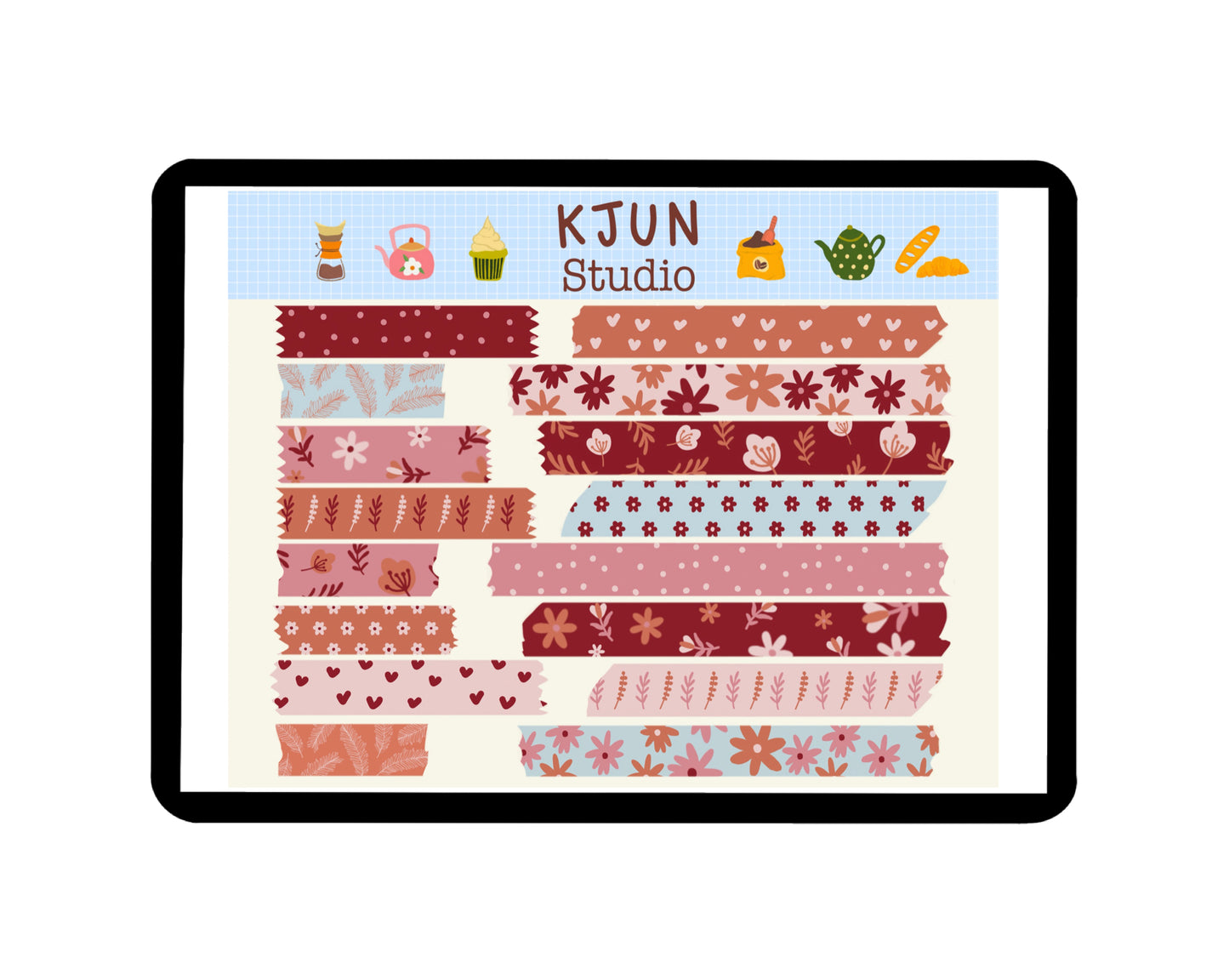 Digital Washi Tape - Sweet Floral