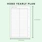 FC Compact Inserts - Yearly Plan - Hobonichi