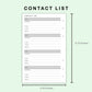 FC Compact Inserts - Contact List