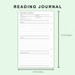 FC Compact Inserts - Reading Journal