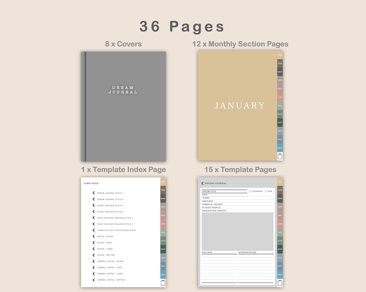 Digital Dream Journal - Muted