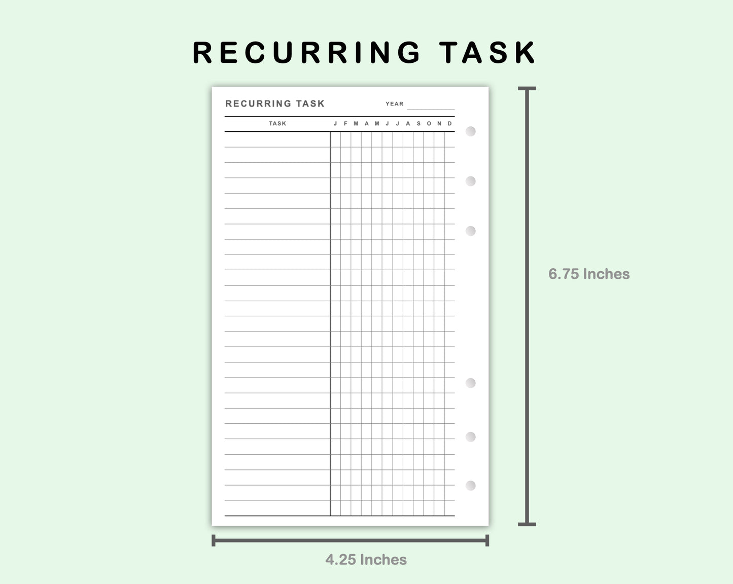 FC Compact Inserts - Recurring Task