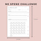 B6 Inserts - No Spend Challenge