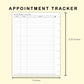 Classic HP Inserts - Appointment Tracker