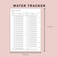 B6 Inserts - Water Tracker