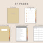 Digital Quilting Planner - Warm
