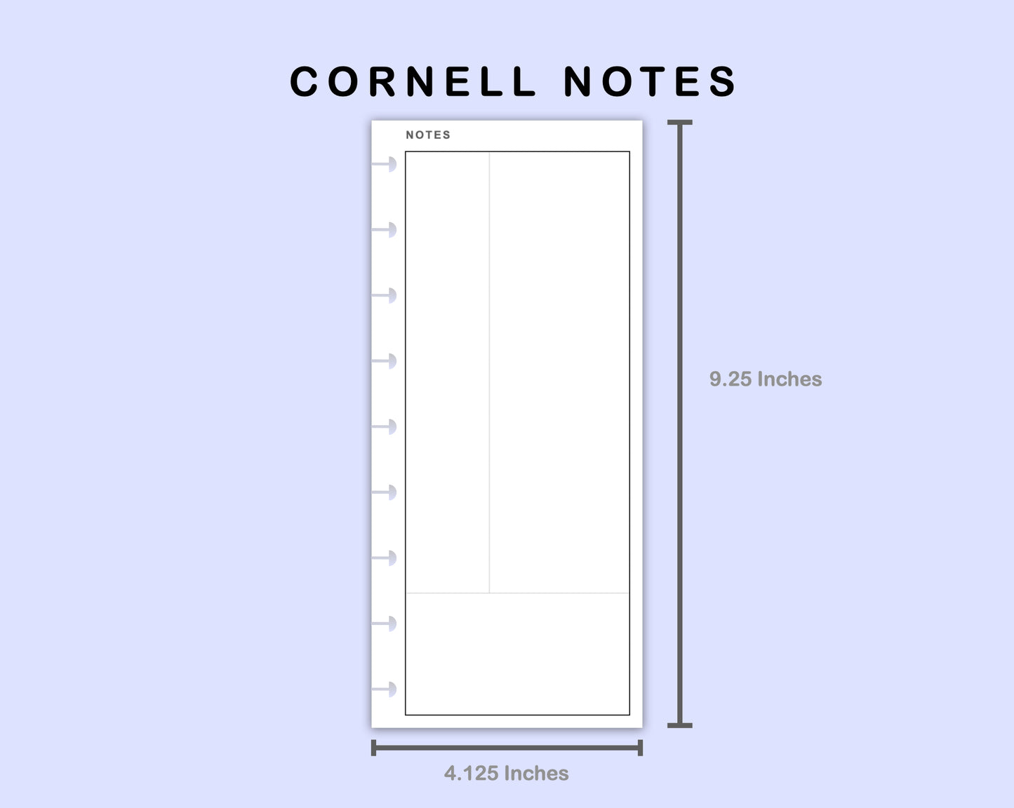 Skinny Classic HP Inserts - Cornell Notes