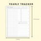Classic HP Inserts - Yearly Tracker