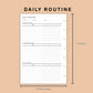 Mini Happy Planner Inserts - Daily Routine