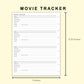 Classic HP Inserts - Movie Tracker