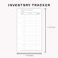 Personal Inserts - Inventory Tracker