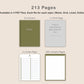 Digital Bullet Journal 200 Pages - Portrait - Boho