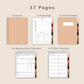 Digital Meeting Notes - Portrait - Brown Coffee
