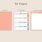 Digital Sticker Book - Portrait - Boho