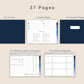 Digital Meeting Notes - Landscape - Classic Blue