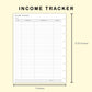 Classic HP Inserts - Income and Expense Tracker