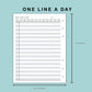 B6 Wide Inserts - One Line A Day