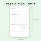 FC Compact Inserts - Weekly Plan - WO2P - with Habit Tracker