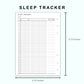 Personal Wide Inserts - Sleep Tracker