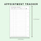 FC Compact Inserts - Appointment Tracker