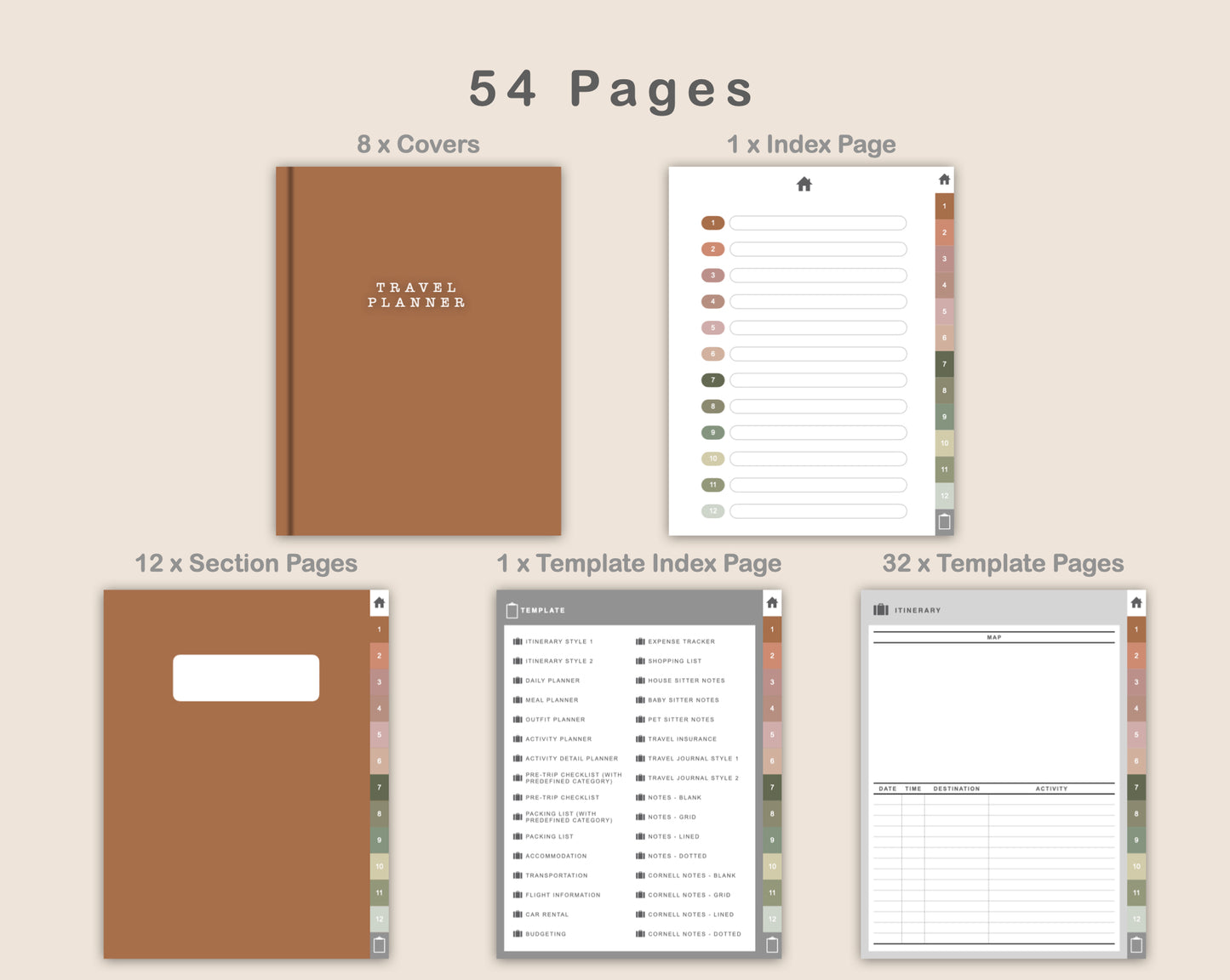 Digital Travel Planner - Portrait - Neutral