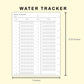 Classic HP Inserts - Water Tracker