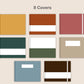 Digital Notebook 8 Tab - Landscape - Retro