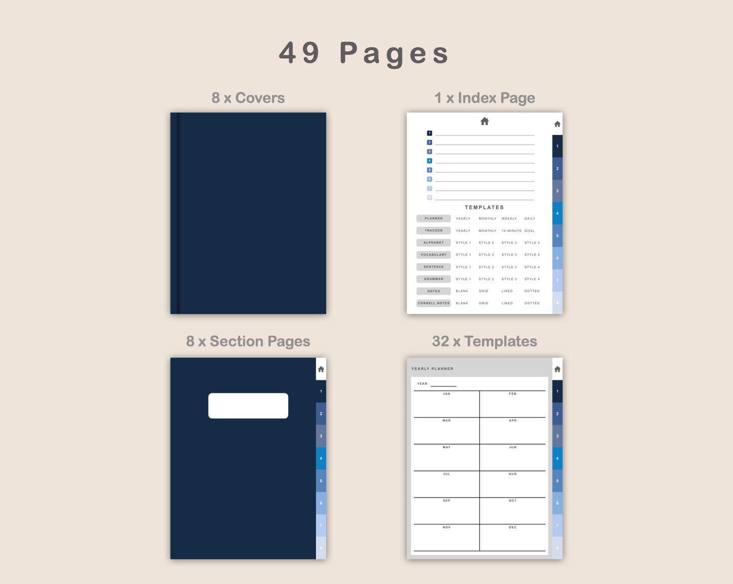 Digital Language Learning - Classic Blue