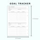 Personal Wide Inserts - Goal Tracker