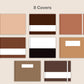 Digital Notebook 8 Tab - Landscape - Brown Coffee