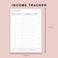 B6 Inserts - Income and Expense Tracker